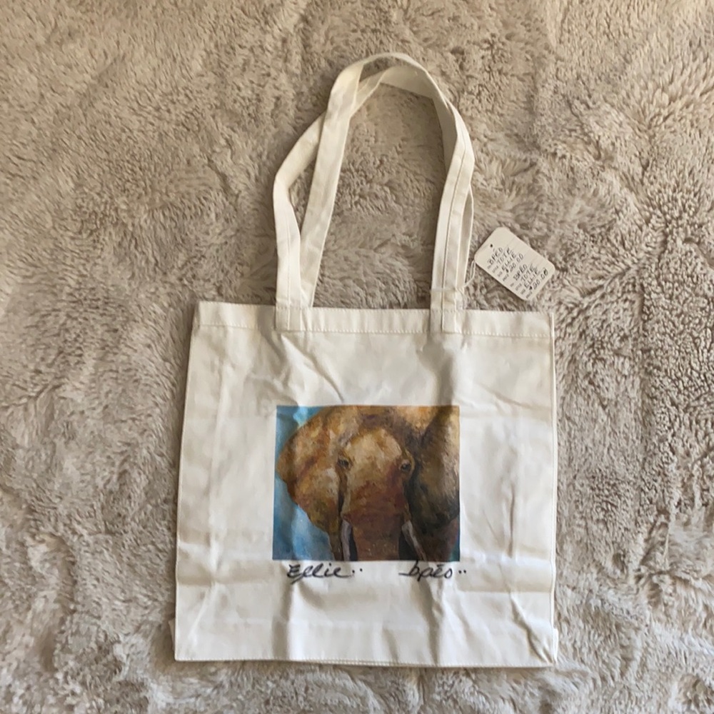 Elephant Print Tote